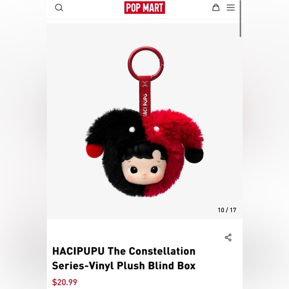 Plush charm bag POPMART - Picture 7 of 9